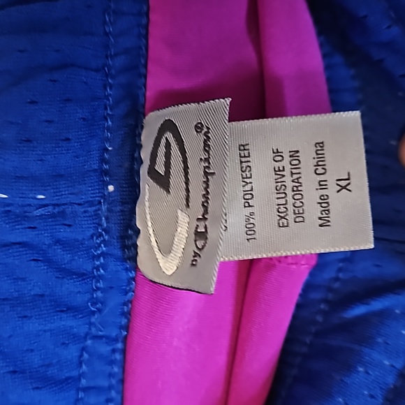 Champion Blue and Purple Athletic Running Shorts Size X-Large - Picture 3 of 7